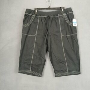 SB Active Petite Bermuda Shorts Women PXL Black Elastic Waist Classic Travel